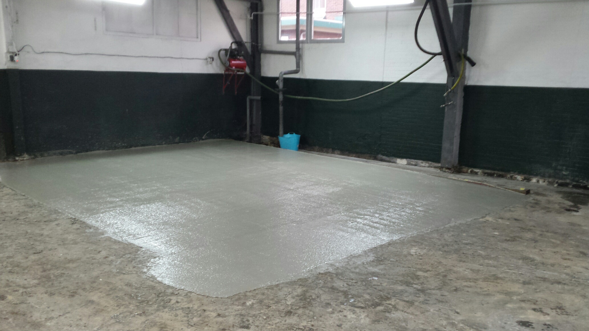 vloer voor de nieuwe hefbrug